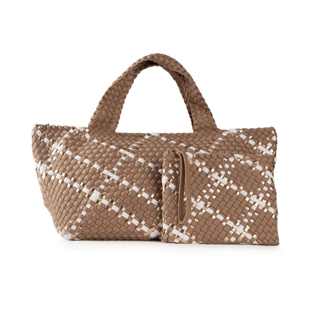 Haute Shore Bobbi Latte Woven Tote